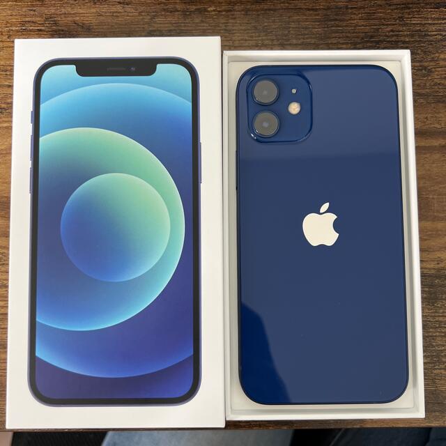 逆輸入 iPhone12 - iPhone 128GB simフリー 新品 未使用 ブルー 逆輸入 iPhone12 - iPhone 128GB simフリー 新品 未使用 ブルー