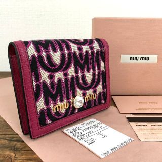 ミュウミュウ(miumiu)の未使用品 MIUMIU コンパクトウォレット 5MV204 36(財布)