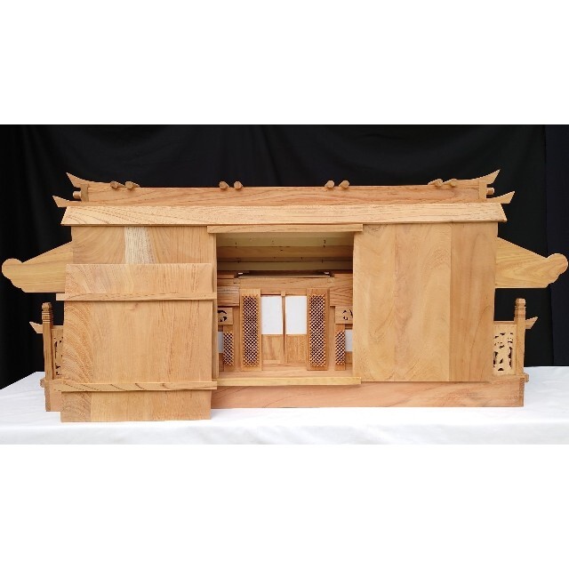 りました 欅(けやき)神殿五社/神宮/神社/神棚/祭り事/開運/魔除け/地蔵