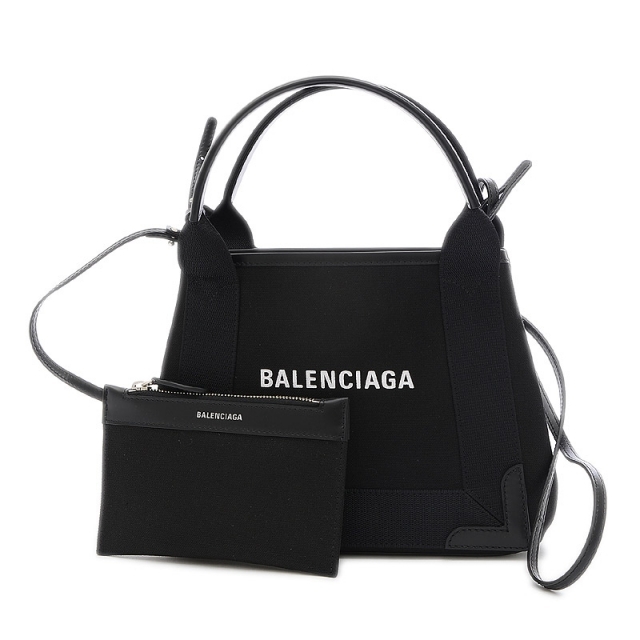 Balenciaga(バレンシアガ)のバレンシアガ ネイビーカバスXS 2Wayハンドバッグ キャンバス ブラック 3 レディースのバッグ(ハンドバッグ)の商品写真