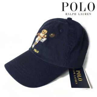 ポロラルフローレン(POLO RALPH LAUREN)のポロ ラルフローレン 帽子 キャップ US買付 ポロベア 紺 190131(キャップ)