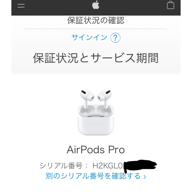 APPLE エアポッズプロ　MLWK3J/A AirPods Pro