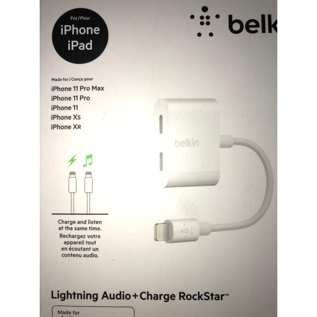 【新品】Belkin Lightning  + Charge Rockstar スマホ/家電/カメラのスマホアクセサリー(その他)の商品写真