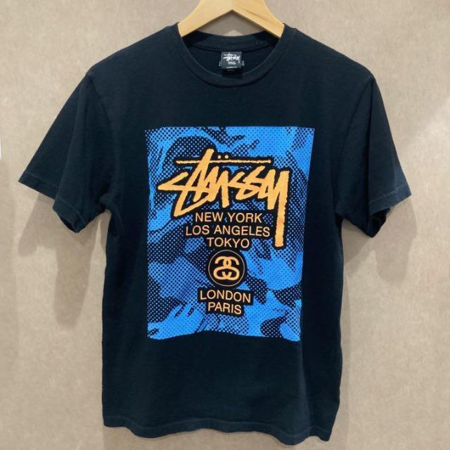 STUSSY - 《ステューシー》ビッグロゴプリント ブラック Tシャツの通販