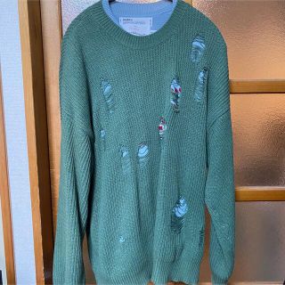 DAIRIKU レイヤードダメージニット