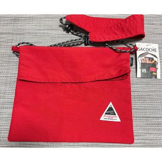 ベルウッドメイド(BELLWOODMADE)の未使用 ベルウッドメイド サコッシュ レッド(ショルダーバッグ)