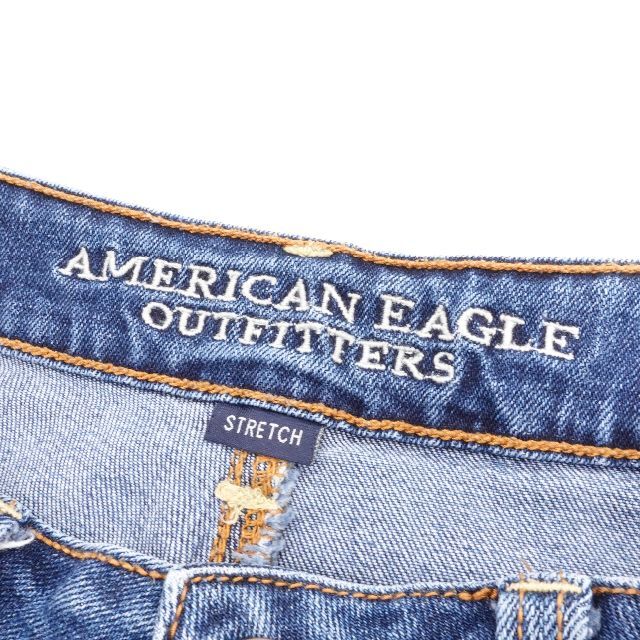 American Eagle(アメリカンイーグル)のAmerican Eagle アメリカンイーグル　デニム　レディース　ブルー レディースのパンツ(デニム/ジーンズ)の商品写真