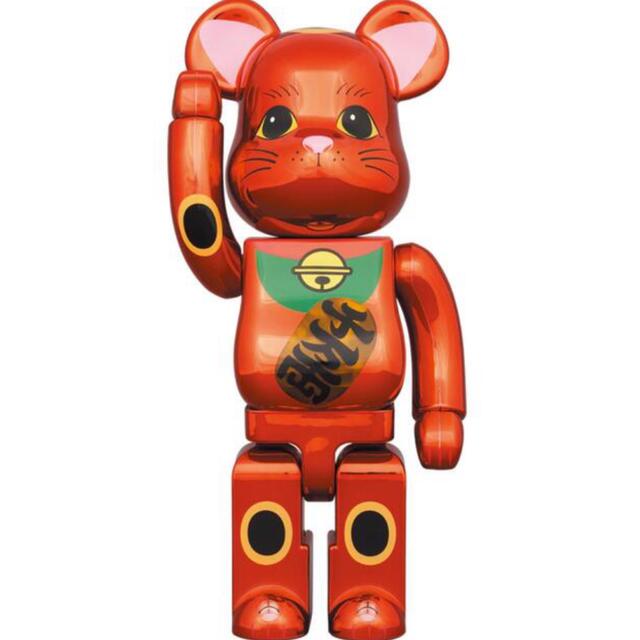 Be@rbrick 招き猫 梅金メッキ 発光 400%