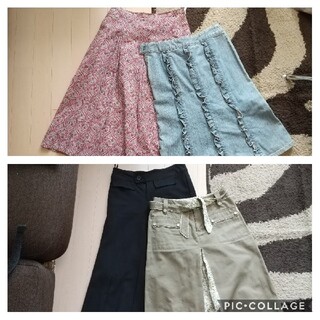インディヴィ(INDIVI)のSサイズ スカート&パンツまとめ売り(ひざ丈スカート)