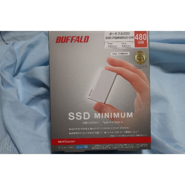 BUFFALOのポータブルSSD Minimum 480GB