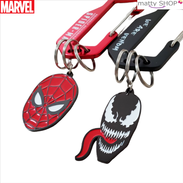 MARVEL(マーベル)のMARVEL カラビナキーホルダー スパイダーマン エンタメ/ホビーのアニメグッズ(キーホルダー)の商品写真