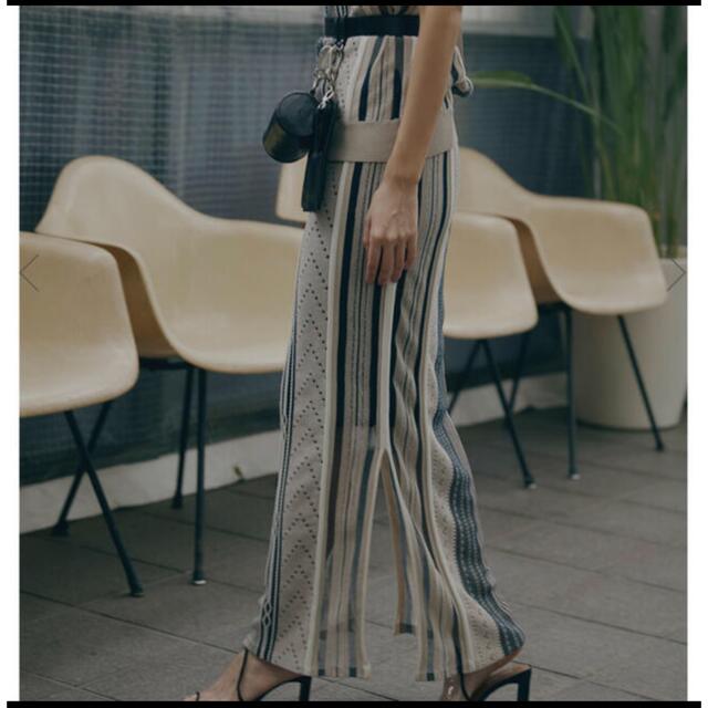 MEDI SHEER RANDOM STRIPE SKIRT