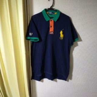 ポロラルフローレン(POLO RALPH LAUREN)のポロラルフローレン半袖ポロシャツ　ビッグポニー×星条旗(ポロシャツ)