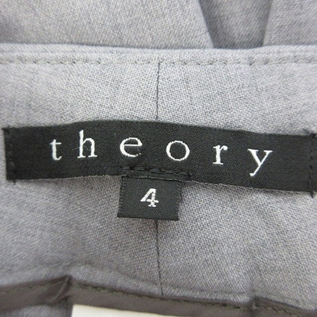 theory(セオリー)のセオリー パンツ スラックス ストレート センタープレス ウール 4 グレー レディースのパンツ(その他)の商品写真