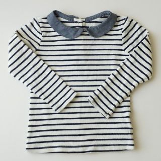 ベビーギャップ(babyGAP)のbabyGap 襟付きボーダーカットソー 95cm(Tシャツ/カットソー)