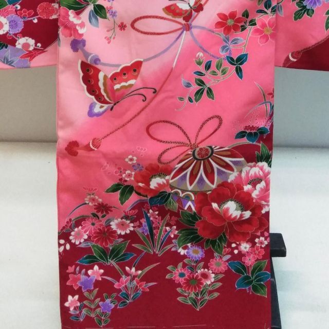 上級品 正絹 お宮参り 初着 産着 祝着 女の子 鞠 赤 ピンク のしめ 掛着の通販 by まる|ラクマ