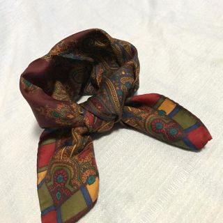 エトロ(ETRO)の◆予約済み ☆美品 ☆ ETRO ☆ エトロ シルク ミニ スカーフ (バンダナ/スカーフ)