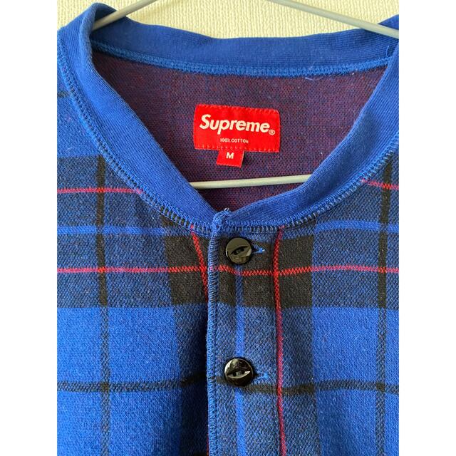 Supreme(シュプリーム)のsupreme ヘンリーチェックカットソーM メンズのトップス(Tシャツ/カットソー(七分/長袖))の商品写真