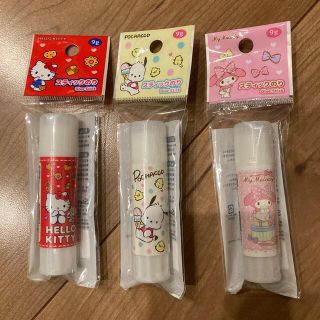 サンリオ(サンリオ)の新品♡未開封　サンリオ　スティックのり　3本セット(キャラクターグッズ)