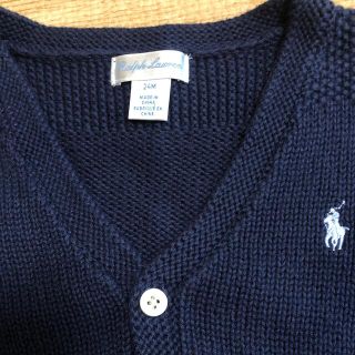 ラルフローレン(Ralph Lauren)の【美品】ラルフローレン ニット カーディガン　90㎝(カーディガン)