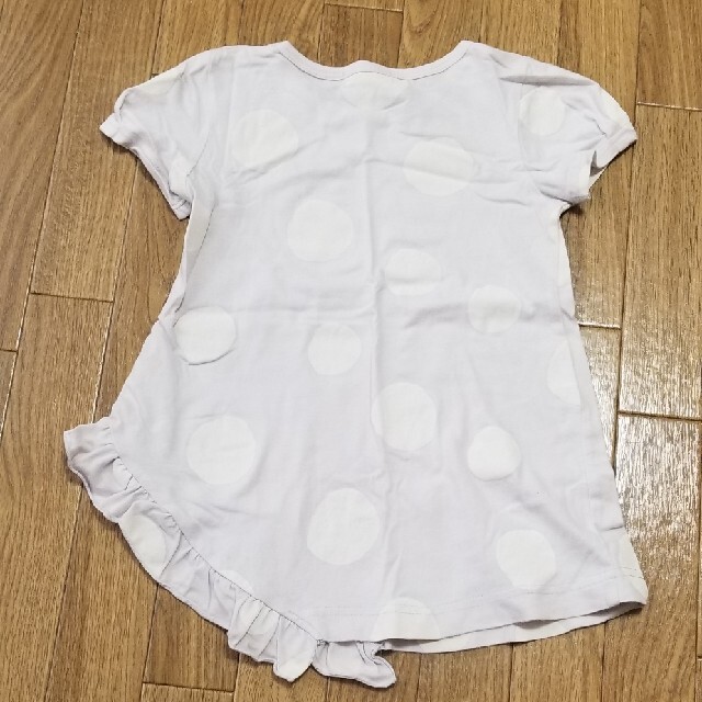 hakka kids(ハッカキッズ)のハッカキッズ　Tシャツ　ドット　100 キッズ/ベビー/マタニティのキッズ服女の子用(90cm~)(Tシャツ/カットソー)の商品写真