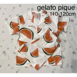 ジェラートピケ(gelato pique)のジェラートピケ  セットアップ キッズ 半袖 スイカ 110-120cm 新品(Tシャツ/カットソー)