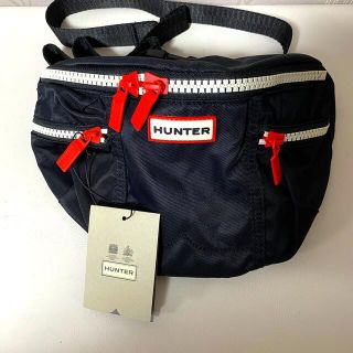 ハンター(HUNTER)の新品 ハンター HUNTER ボディバッグ ウエストポーチ　ブラック 黒(ボディーバッグ)