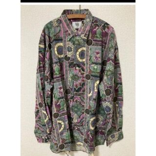 Modighani  シャツ　古着　90s vintage 長袖　柄シャツ(シャツ)