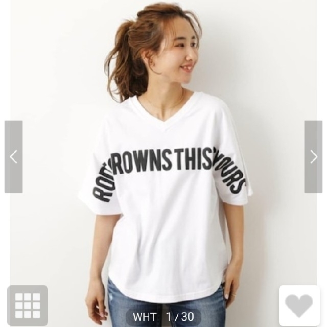 RODEO CROWNS WIDE BOWL(ロデオクラウンズワイドボウル)の✵RODEO CROWNSWB✵２wayワイドロゴTシャツ レディースのトップス(Tシャツ(半袖/袖なし))の商品写真