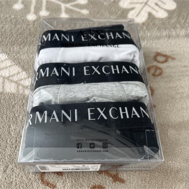 ARMANI EXCHANGE(アルマーニエクスチェンジ)のアルマーニ　ボクサーパンツ　ボクサートランクス　3枚　新品　エクスチェンジ メンズのアンダーウェア(ボクサーパンツ)の商品写真