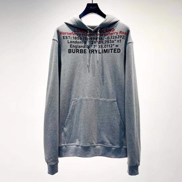 贅沢品 BURBERRY - BURBERRY ロゴプリントパーカー パーカー 【在庫あり/即出荷可】 スカルパーカー 値下げOK Angels ⭐︎送料込み⭐︎Palm パーカー