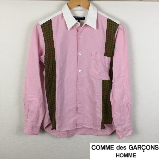 COMME des GARCONS(コムデギャルソン)の美品 コムデギャルソンオム 長袖シャツ ピンク サイズXS メンズのトップス(シャツ)の商品写真