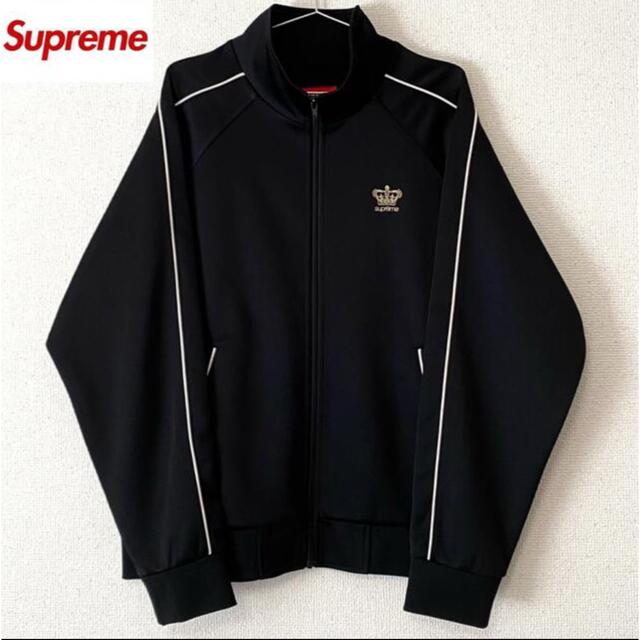 未使用 supreme 19AW Crown Track Jacket 王冠 黒