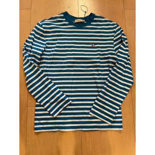 メゾンキツネ(MAISON KITSUNE')のメゾンキツネ　ボーダーロンT Lサイズ(Tシャツ/カットソー(七分/長袖))