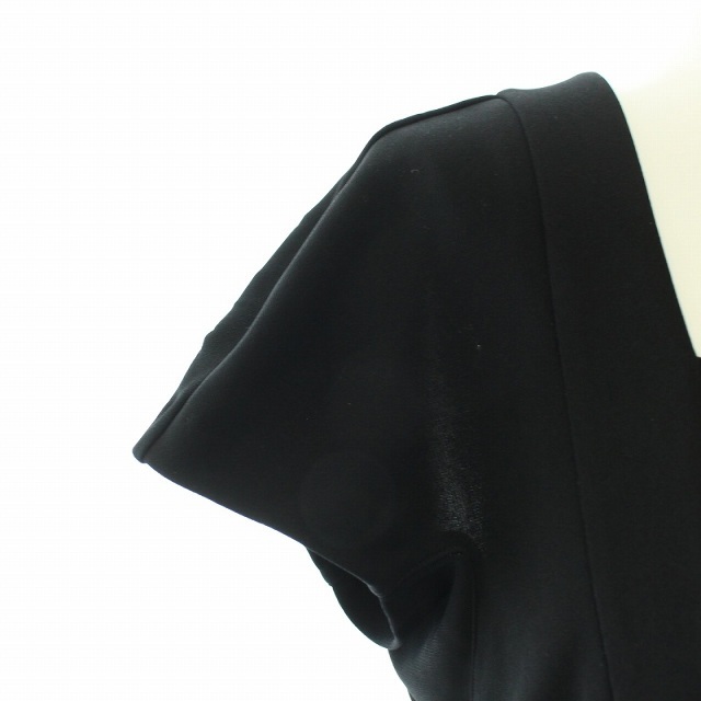 Sybilla(シビラ)のシビラ ワンピース タック 半袖 ロング L 黒 レディースのワンピース(ロングワンピース/マキシワンピース)の商品写真