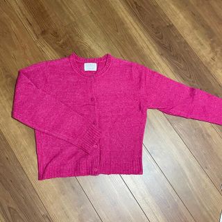 ザラキッズ(ZARA KIDS)のZARA kids ザラキッズ　新品　ピンクカーディガン　13〜14 164cm(ニット/セーター)