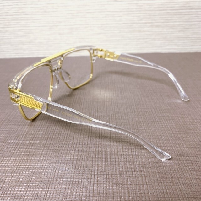 サングラス　クリアゴールド　フレーム メンズのファッション小物(サングラス/メガネ)の商品写真