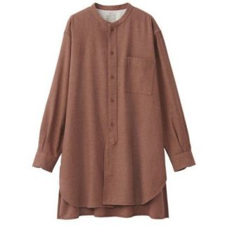 ムジルシリョウヒン(MUJI (無印良品))の無印良品　フランネル　ミドル丈シャツ(シャツ/ブラウス(長袖/七分))