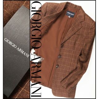 ジョルジオアルマーニ(Giorgio Armani)の新品22万GAジョルジオアルマーニクラシコリネンジャケット40/S(テーラードジャケット)