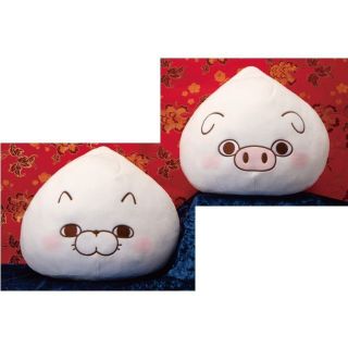 ヨッシースタンプ もっちり肉まんBIGぬいぐるみ② ぬこさま ぶたさん