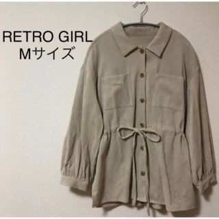 レトロガール(RETRO GIRL)のRETRO GIRL レトロガール　アイボリー　コーデュロイ　シャツ　長袖　美品(シャツ/ブラウス(長袖/七分))