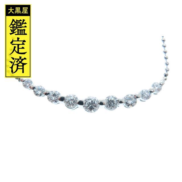 アクセサリーダイヤモンドネックレス　PT850　ダイヤモンド0.53ct　【205】