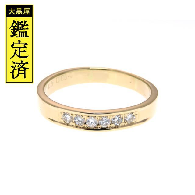 ダイヤモンドリング　K18YG　ダイヤモンド0.14ct　3.3g【205】 レディースのアクセサリー(リング(指輪))の商品写真