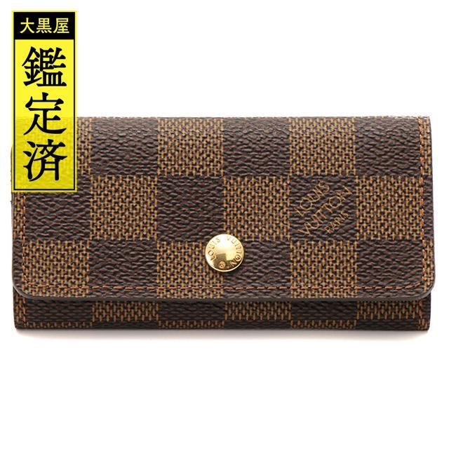 【美品】LOUISVUITTON ヴィトン　ダミエエベヌ　キーケース　4連