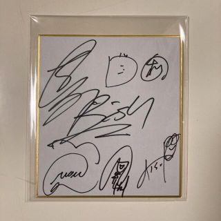 ビッシュ(BiSH)の【極美品】BiSH メンバー全員 直筆サイン ミニ色紙(アイドルグッズ)