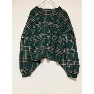 ベルシュカ(Bershka)のBershka ベルシュカ タータンチェック ドルマン カットソー(カットソー(長袖/七分))