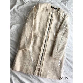 ザラ(ZARA)の【専用】【クリーニング済】ZARA ノーカラーコート(スプリングコート)