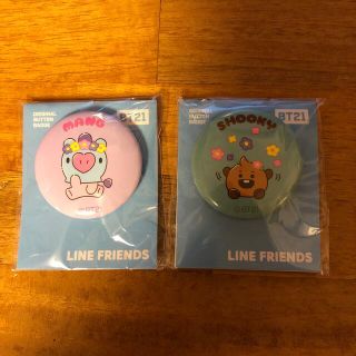 ビーティーイシビル(BT21)のLINE FRIENDS 缶バッチ(バッジ/ピンバッジ)