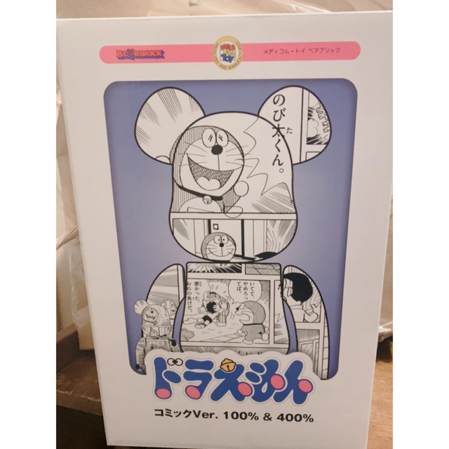 BE@RBRICK(ベアブリック)のベアブリック ドラえもんコミックver. 400% 100% BE@RBRICK ハンドメイドのおもちゃ(フィギュア)の商品写真