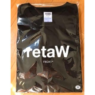 フラグメント(FRAGMENT)のretaW fragment Tシャツ Mサイズ ブラック 新品未使用未開封(Tシャツ/カットソー(半袖/袖なし))